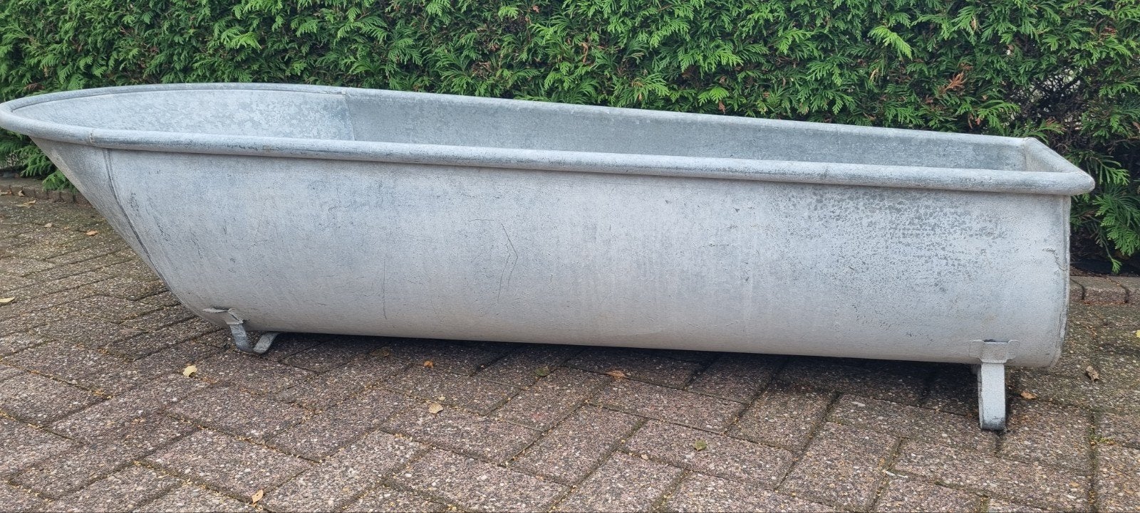 Zinken teil / badkuip, Antiek en Kunst, Ophalen