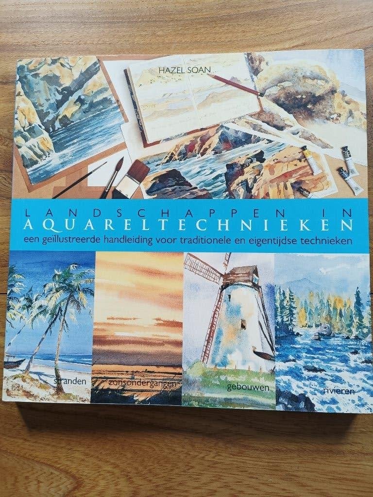 Landschappen in aquareltechnieken H. Soan, Boeken, Ophalen of Verzenden, Zo goed als nieuw, Tekenen en Schilderen, H. Soan