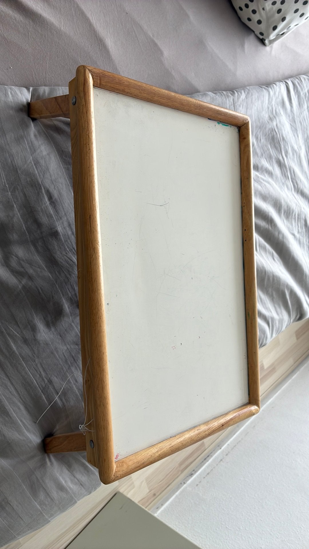 Houten bedtafel / ontbijt op bed dienblad, Ophalen of Verzenden, Gebruikt, Hout