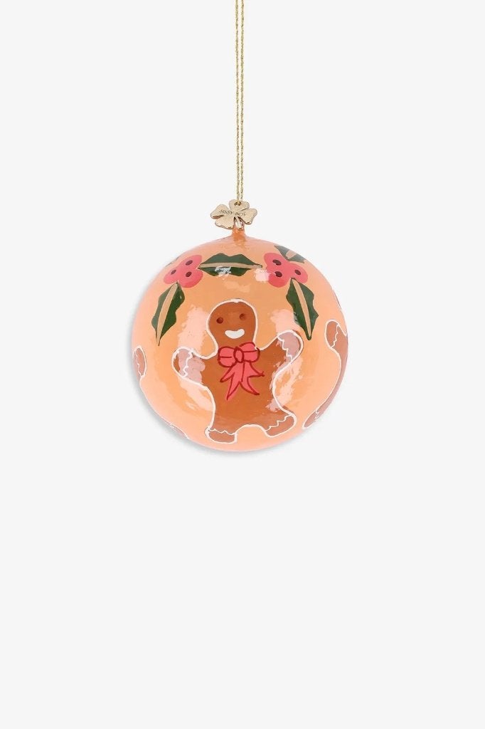 Sissy Boy kerstbal ornament papier maché koekman zalm, Diversen, Ophalen of Verzenden, Zo goed als nieuw