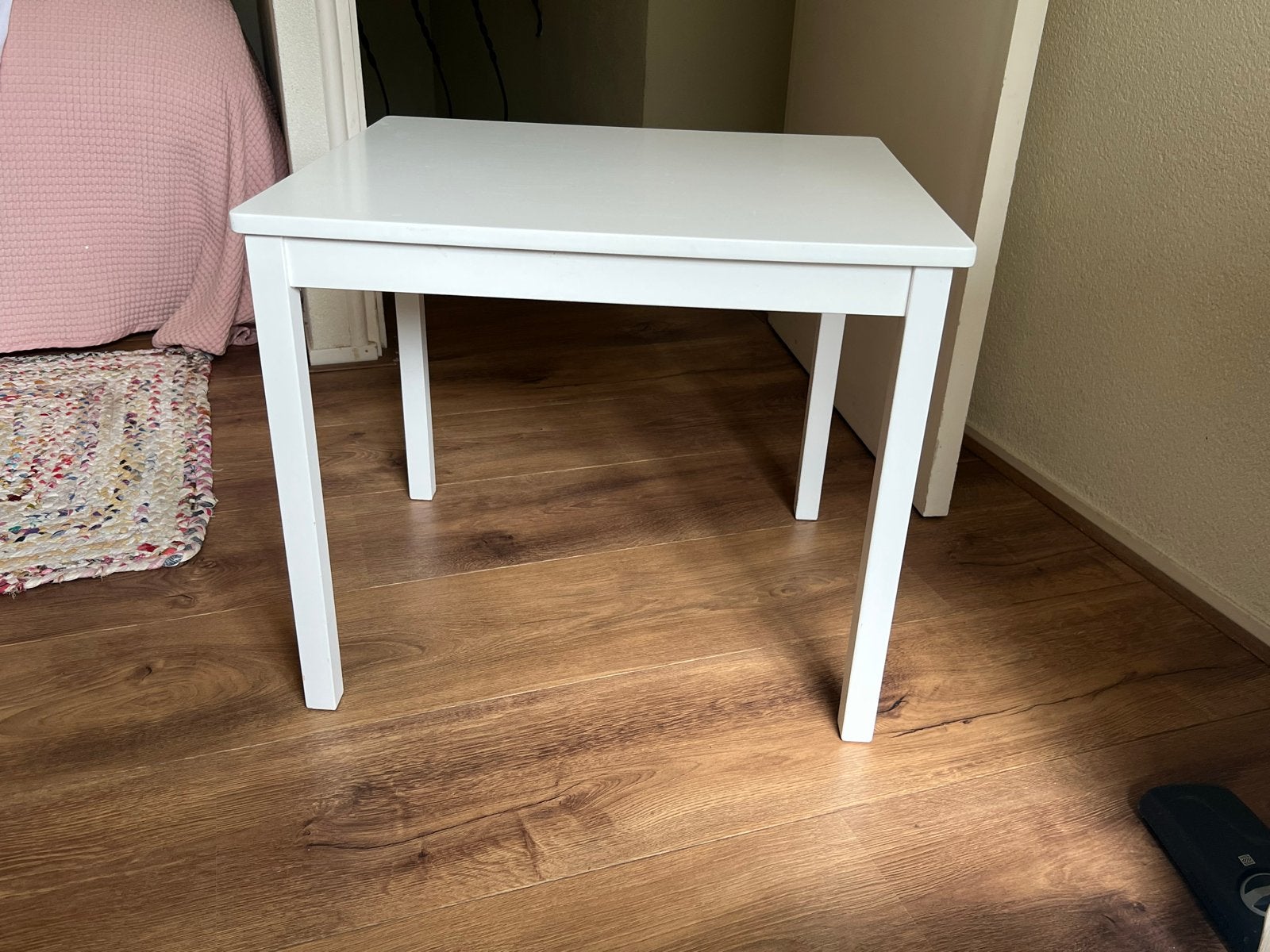 Witte kinder tafel en stoel set, Kinderen en Baby's, Kinderkamer | Tafels en Stoelen, Ophalen, Zo goed als nieuw, Tafel(s) en Stoel(en)