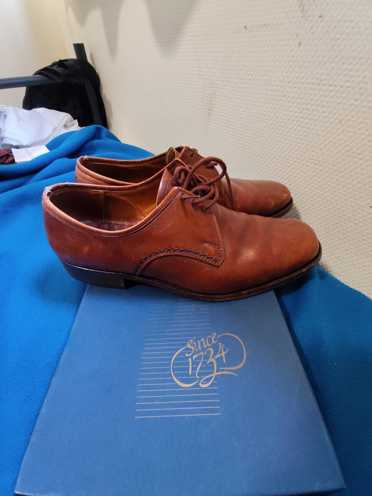 Van Bommel schoenen leer vintage 2001 maat 42, Ophalen of Verzenden, Zo goed als nieuw, Bruin