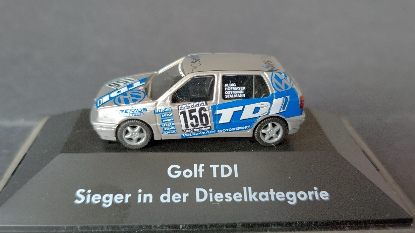 Volkswagen VW Golf Tdi 24 uur Nurburgring 1;87 Herpa Pol, Auto, ., Nieuw, Ophalen of Verzenden