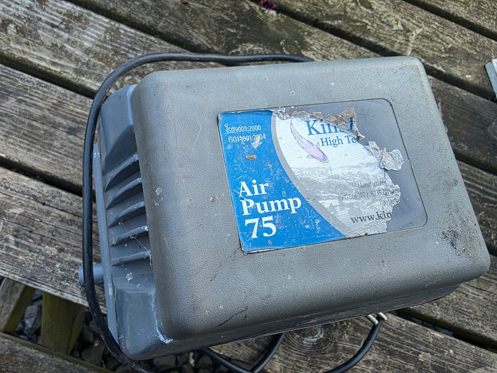 kinshi high tech airpump 75, Ophalen of Verzenden, Zo goed als nieuw, Vijverpomp