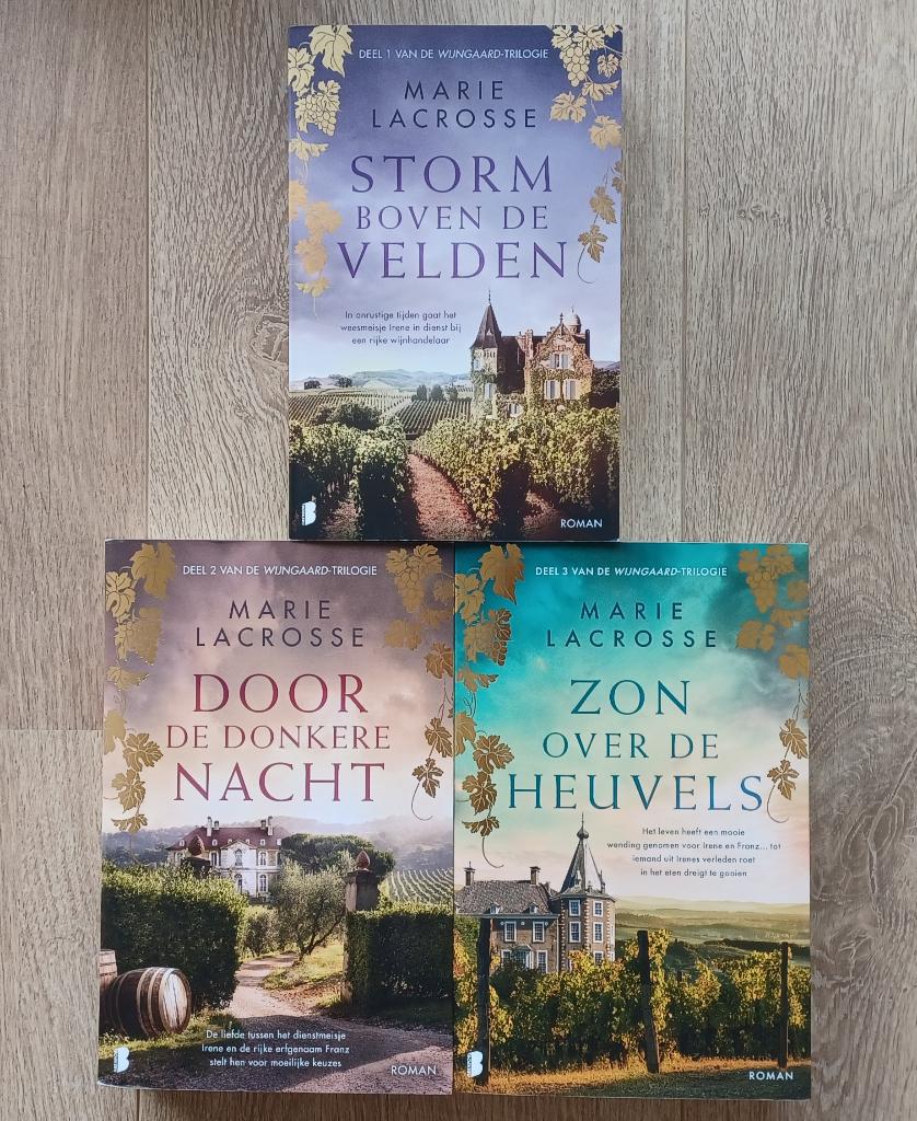 Marie Lacrosse - De wijngaard-trilogie, Boeken, Ophalen, Zo goed als nieuw, Marie Lacrosse, Europa overig