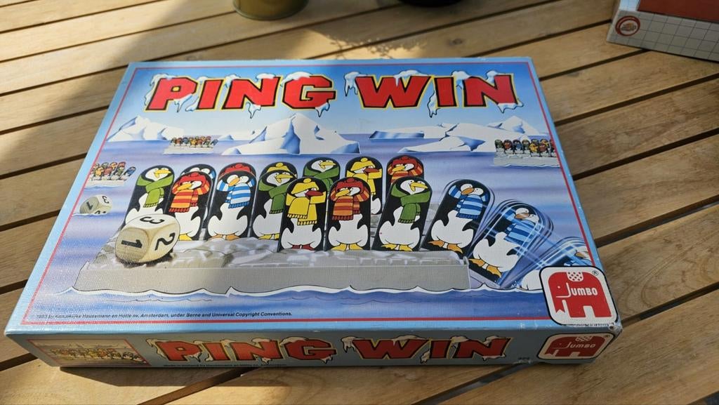 Ping Win bordspel - Gebruikt, dobbelsteen mist, Hobby en Vrije tijd, Ophalen, Gebruikt, Jumbo