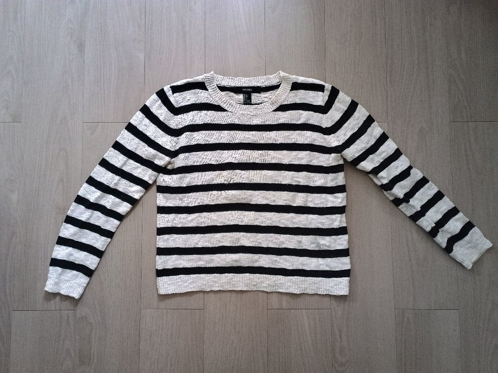 Trui zwart/wit maat L van Forever 21, Overige kleuren, Maat 42/44 (L), Ophalen of Verzenden, Forever 21