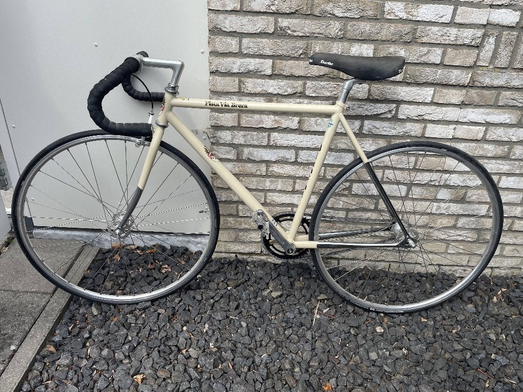 Bianchi Pista "via brera" - Fixie/singlespeed - 51cm, Fietsen en Brommers, Minder dan 10 versnellingen, Gebruikt, Velgrem, 49 tot 53 cm