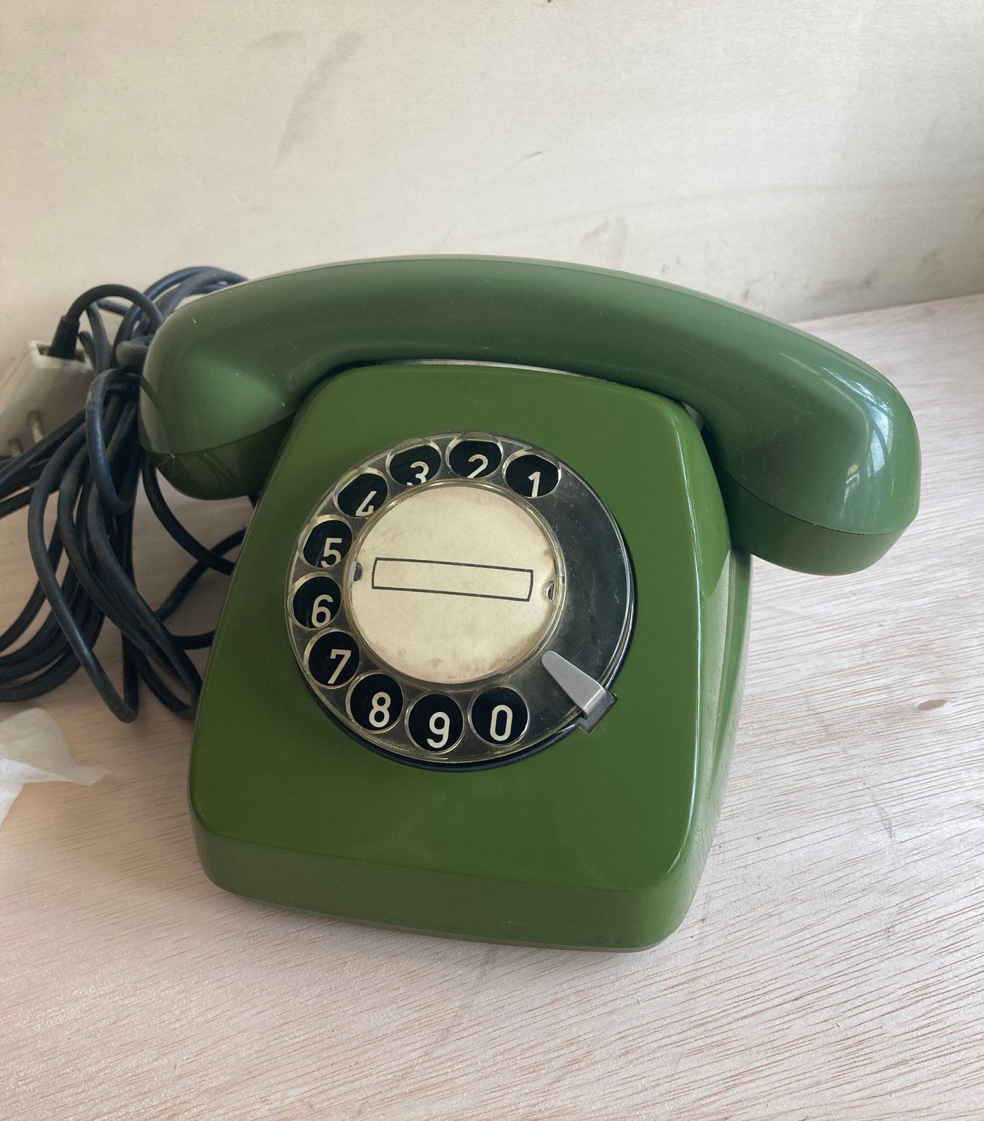 Vintage FeTAB 611 vaste telefoon, Ophalen of Verzenden, Gebruikt, Met draaischijf