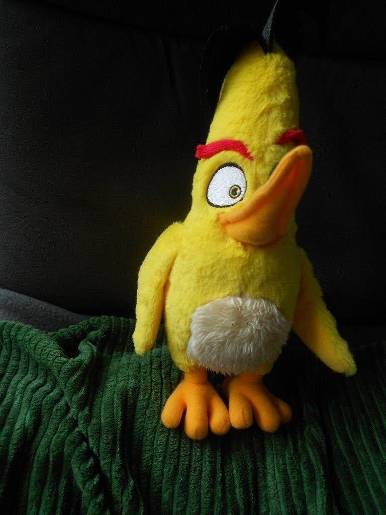 angry birds knuffel gele vogel, Ophalen, Overige figuren, Gebruikt, Beeldje of Figuurtje