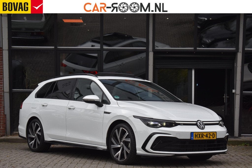 Volkswagen Golf 1.5 eTSI Variant 3x R Line Pano Keyless Lane, 1325 kg, Wit, Grijs, Golf Variant