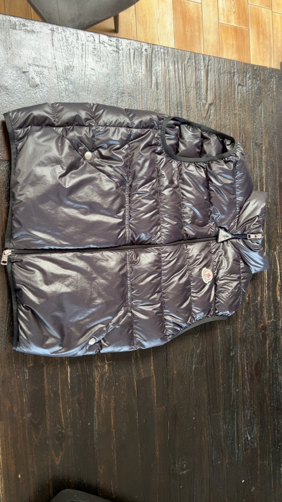 Orginele moncler bodywarmer size 2, Ophalen of Verzenden, Zo goed als nieuw, Zwart