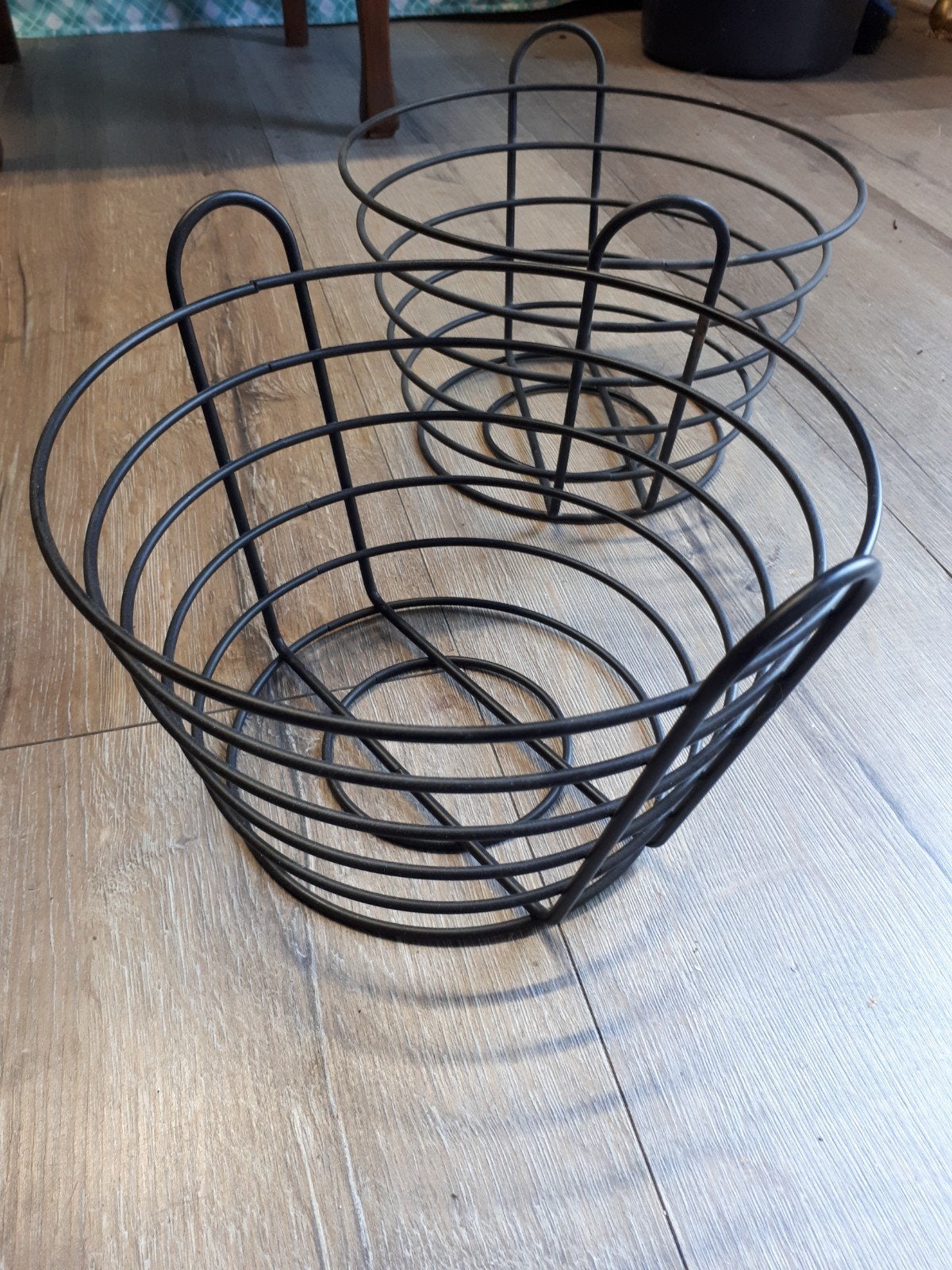 Metalen mandjes, Ophalen of Verzenden, Rechthoekig, Overige materialen