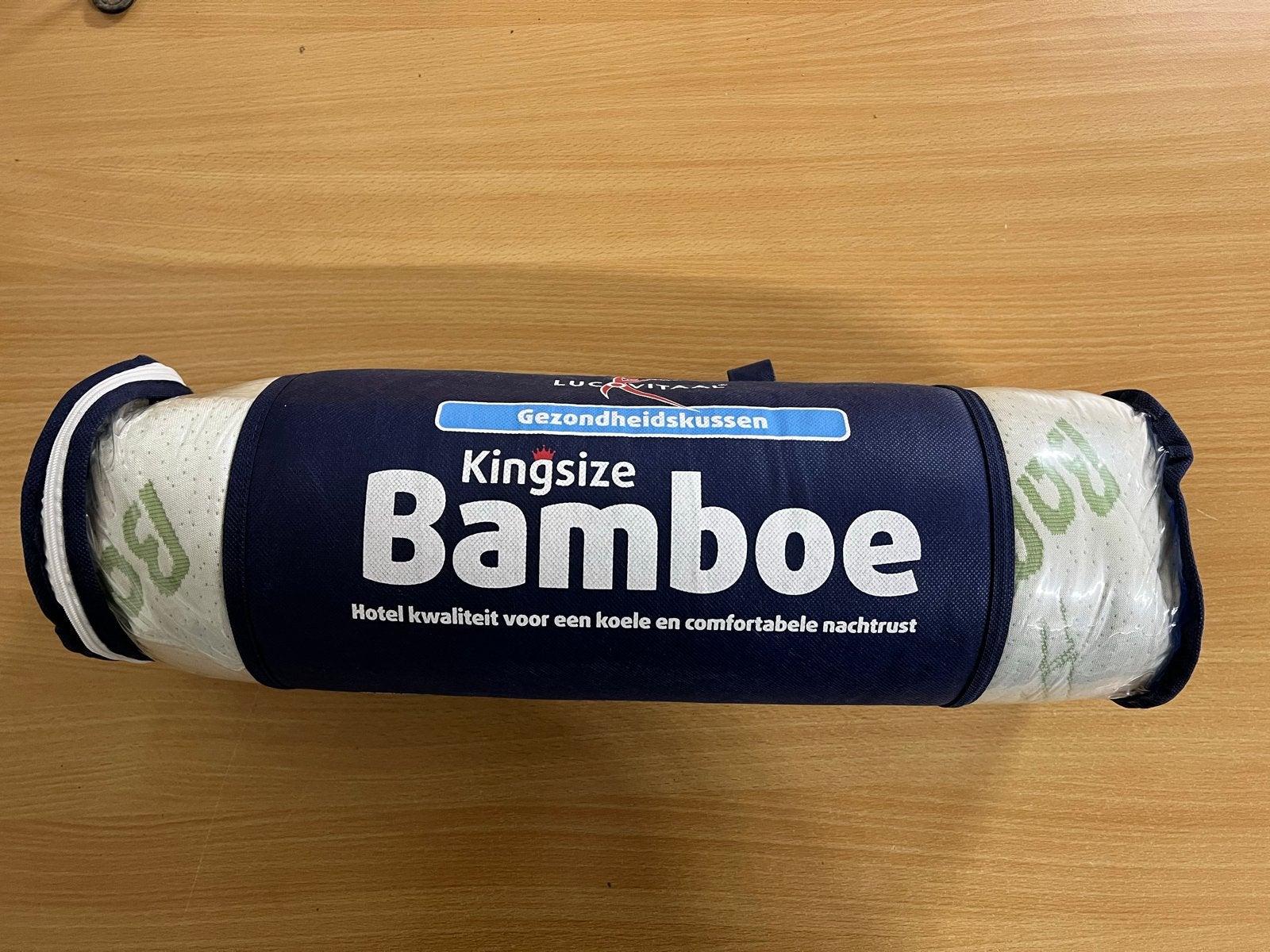 Kingsize Bamboe Gezondheidskussen van Lucovitaal, Huis en Inrichting, Ophalen, Eenpersoons, Meerkleurig, Nieuw