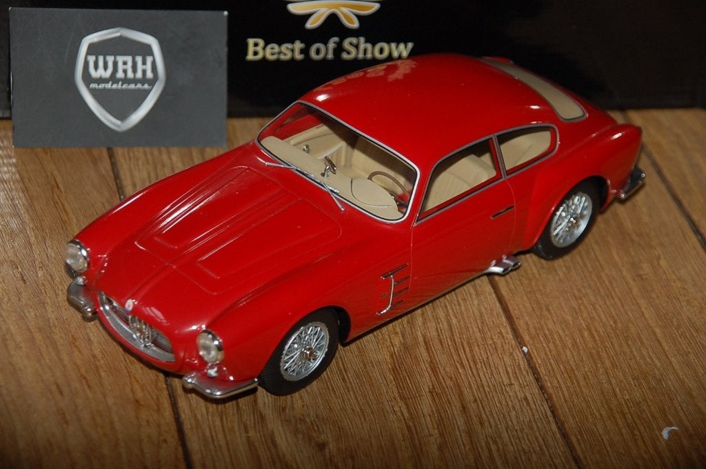 1:18 MASERATI A6G ZAGATO red BOS models resin BOS063 WRH, Hobby en Vrije tijd, Verzenden, Zo goed als nieuw, Auto, Overige merken