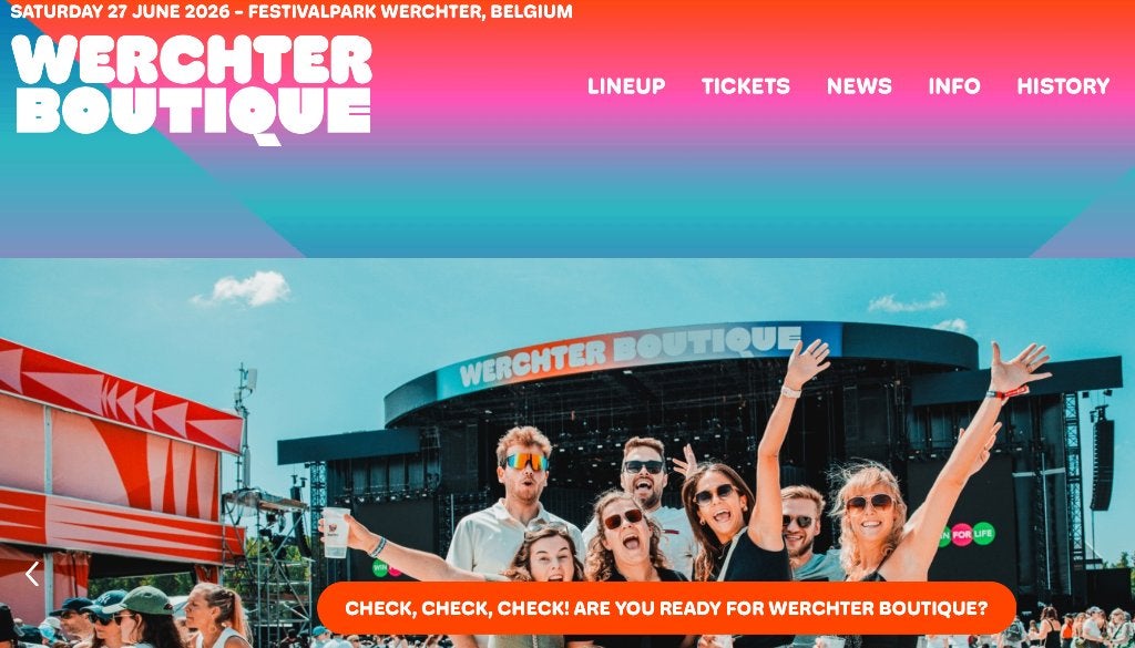 Werchter Boutique 2026, Drie personen of meer