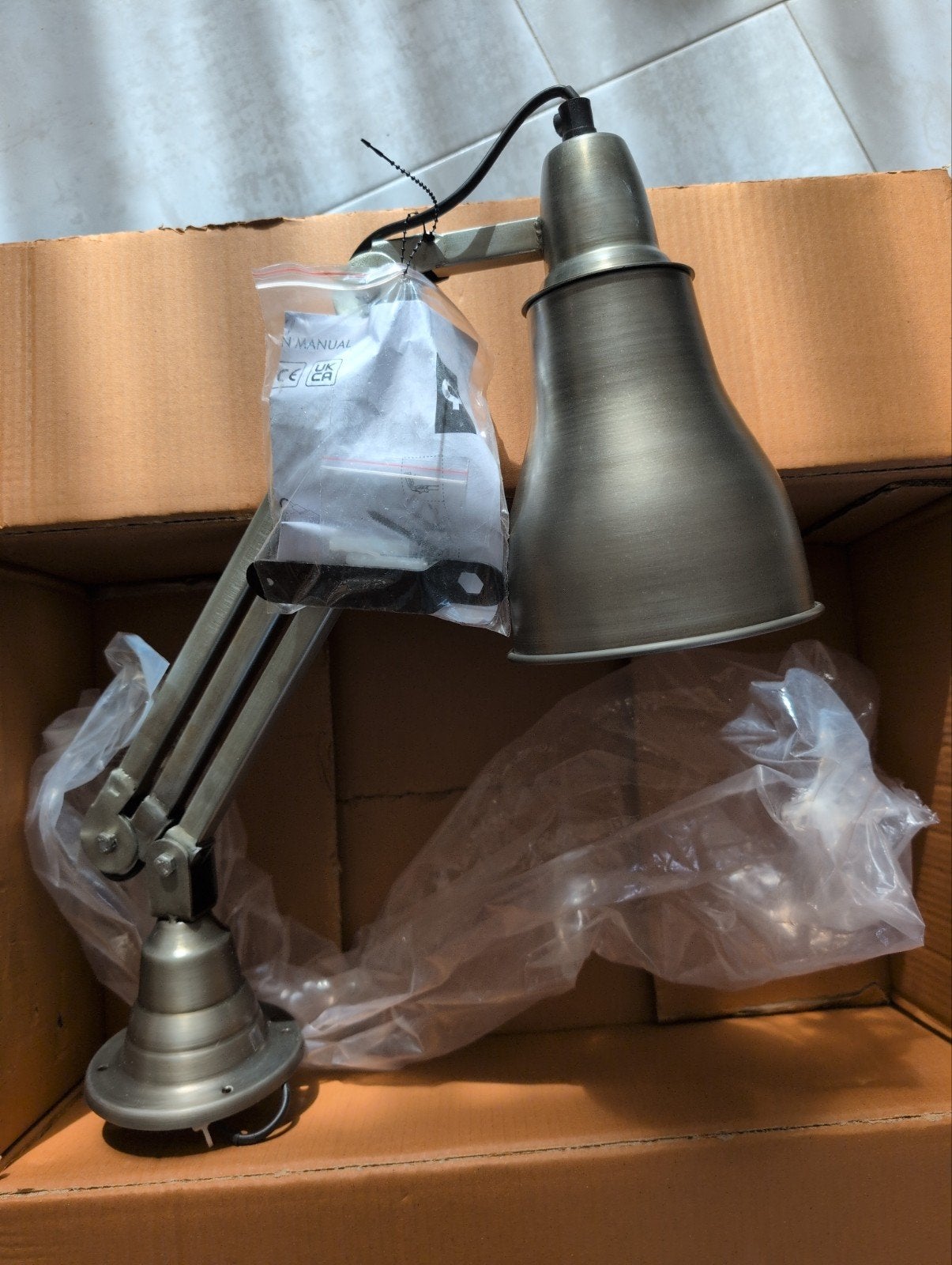 Schaarlamp, nog nieuw in doos, Ophalen of Verzenden