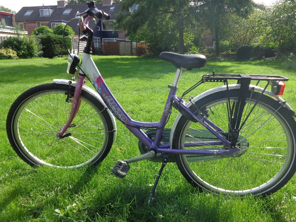 Meisjesfiets 24 inch, Ophalen, Terugtraprem, Gebruikt, 24 inch