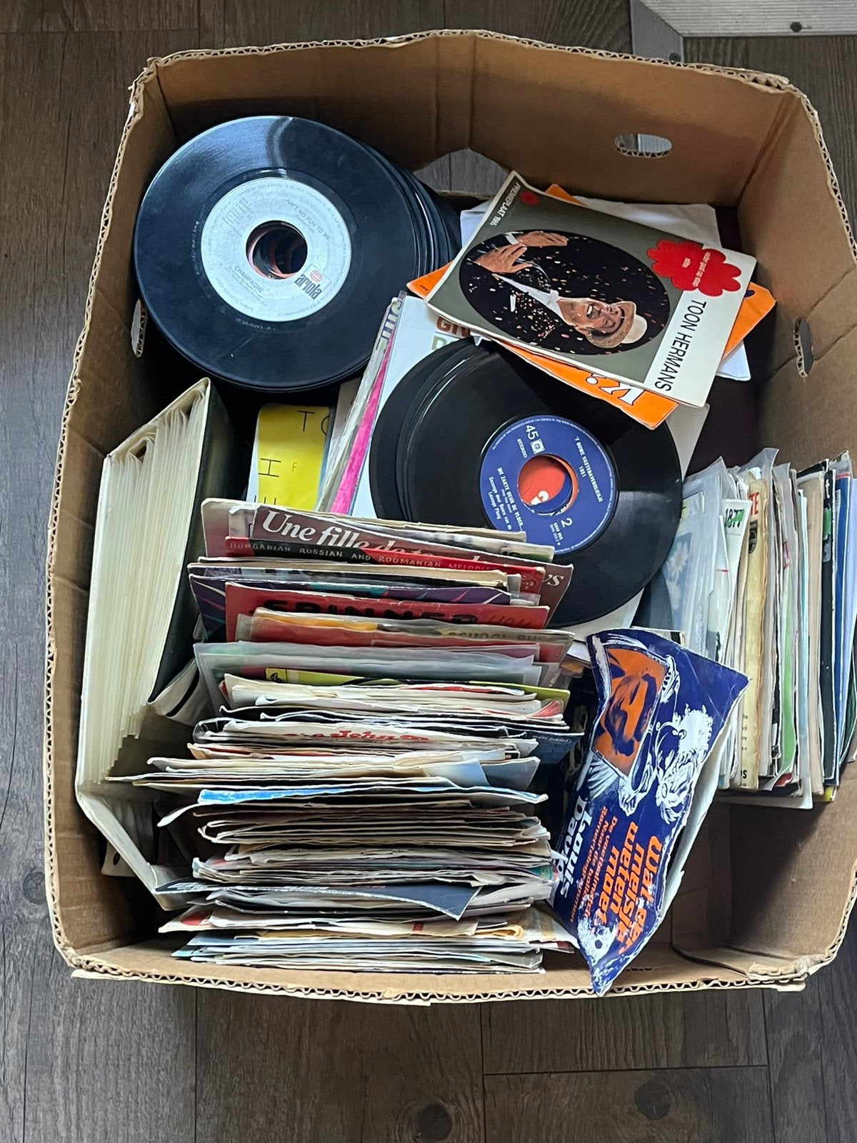 Doos vol singles, Cd's en Dvd's, Ophalen of Verzenden, Zo goed als nieuw, 7 inch, Overige typen