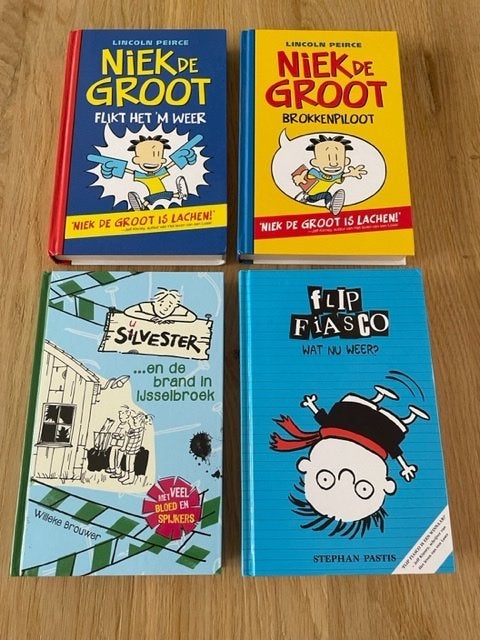 Te koop: 4 nieuwe jeugdboeken oa niek de groot!!, Boeken, Ophalen of Verzenden, Nieuw, Fictie
