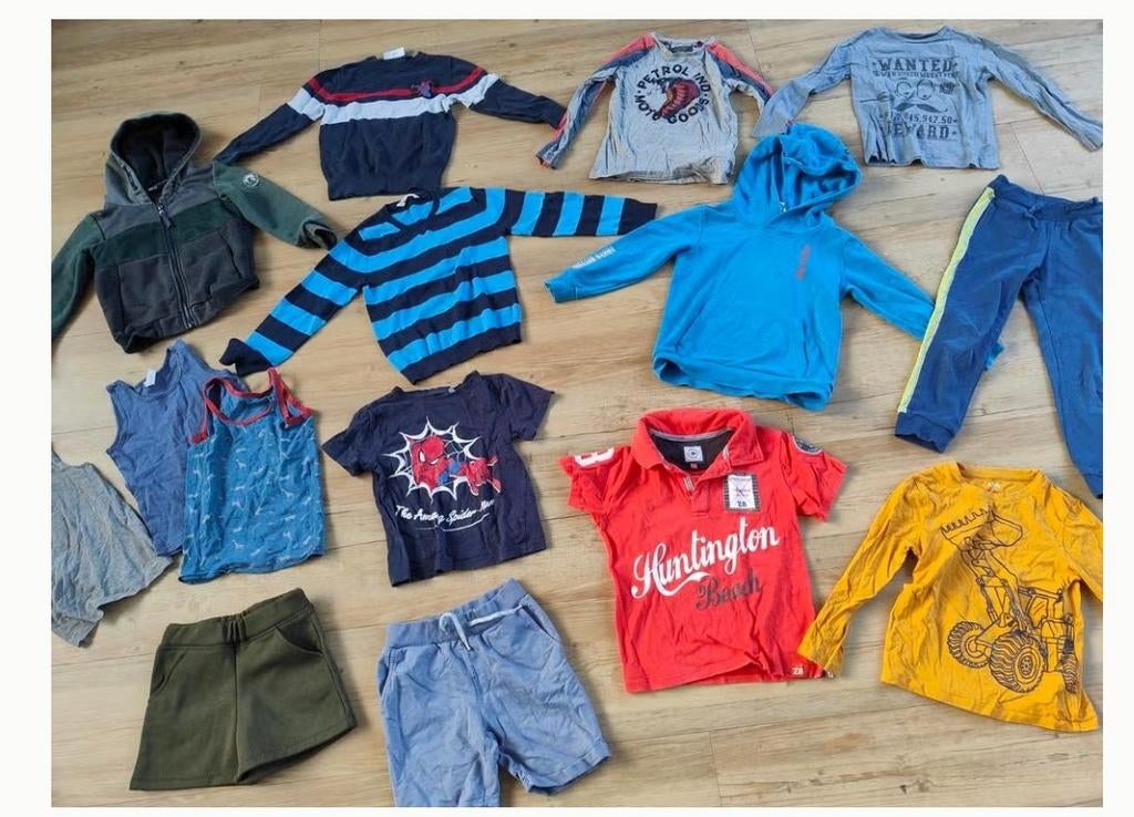 15dlg kledingpakket jongen mt 110 116 zomerjas scotch&soda, Ophalen of Verzenden, Gebruikt, Jongen, Jas