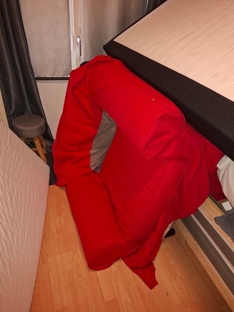 Ektrop stoel met grijze bekleding, Huis en Inrichting, Ophalen, Grijs