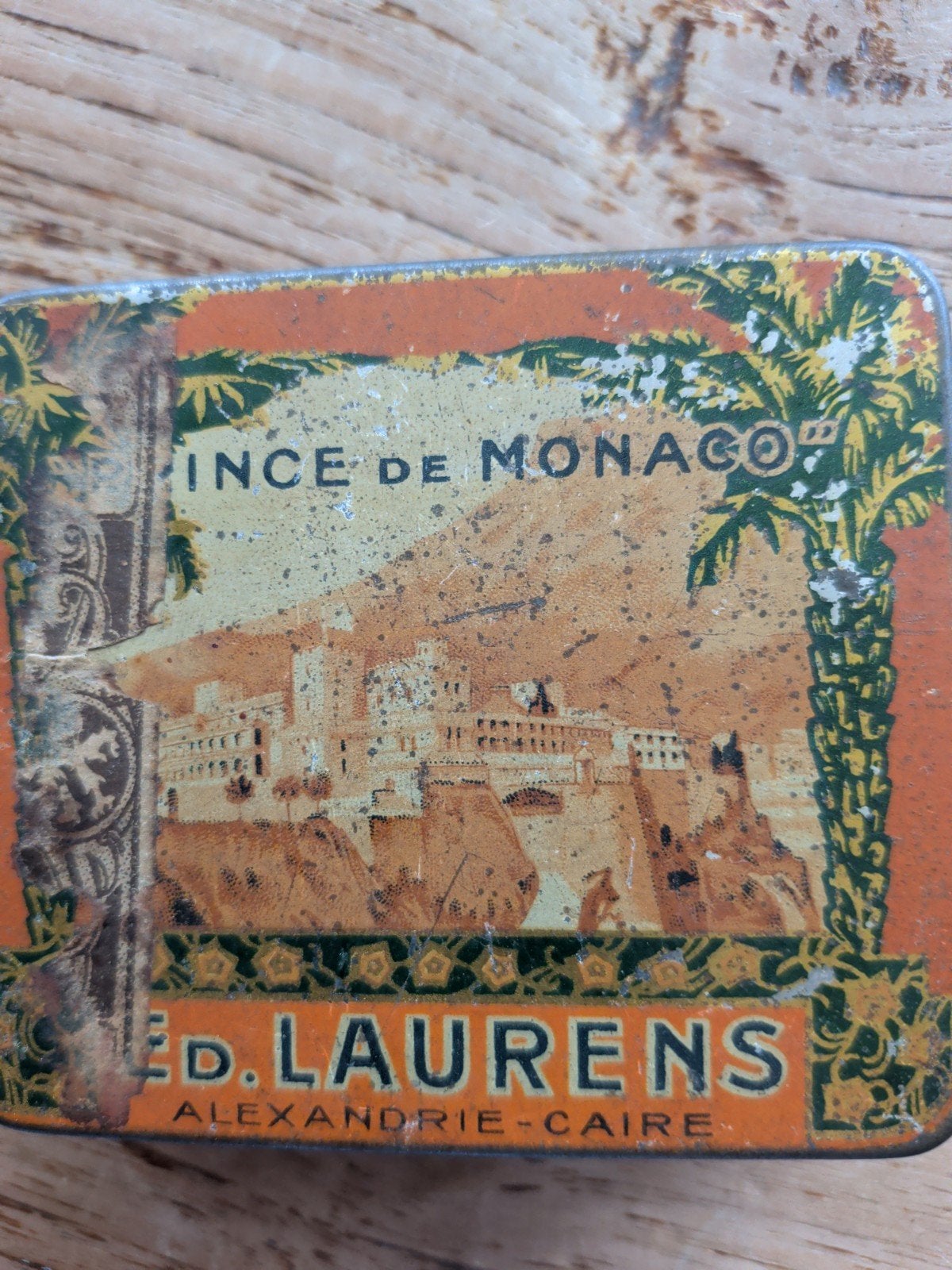 Oud sigarettenblikje. Prince de Monaco. 1920, Ophalen of Verzenden, Gebruikt, Overige