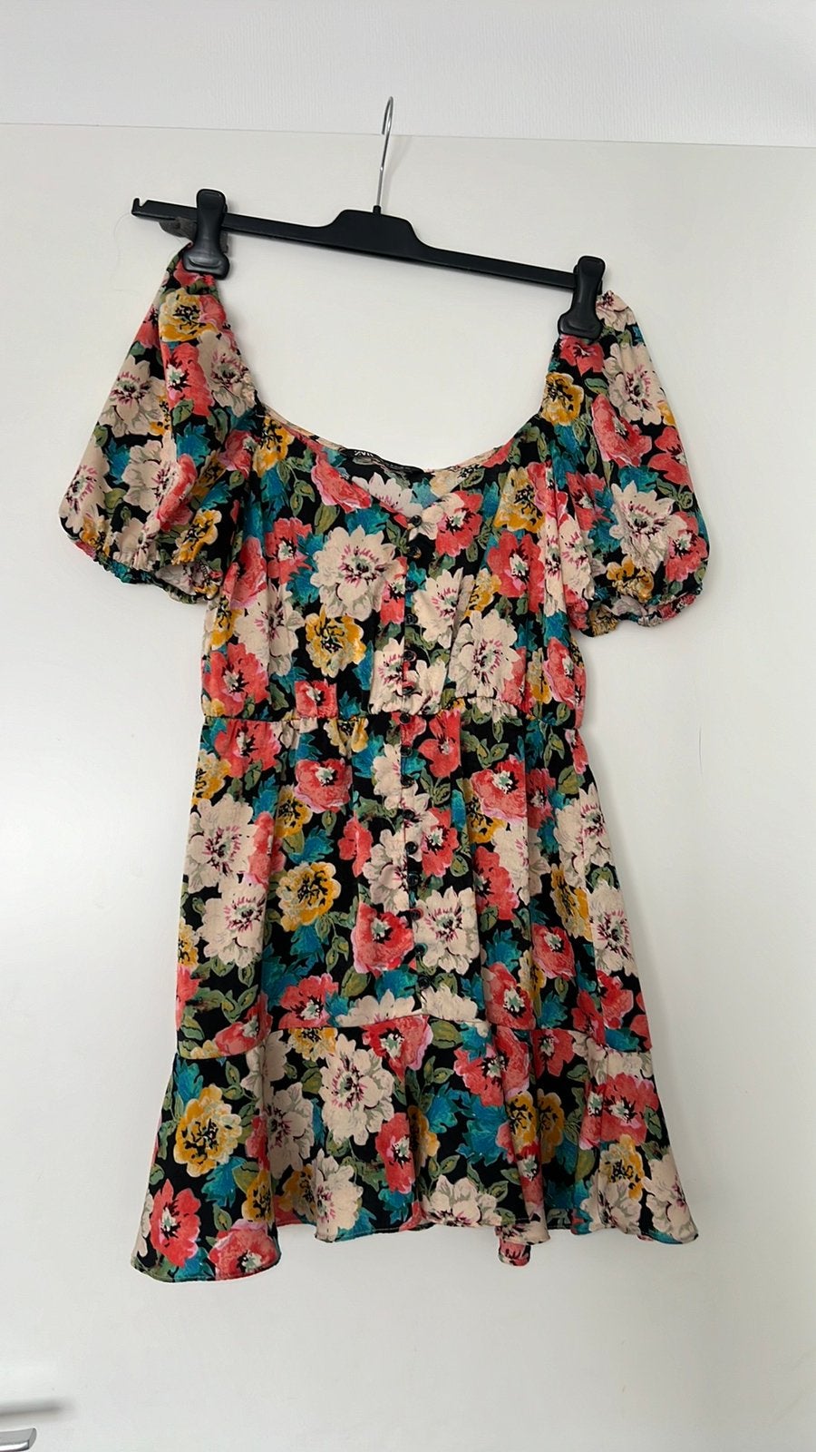 Zara jurk flower M, Ophalen, Zo goed als nieuw, Boven de knie