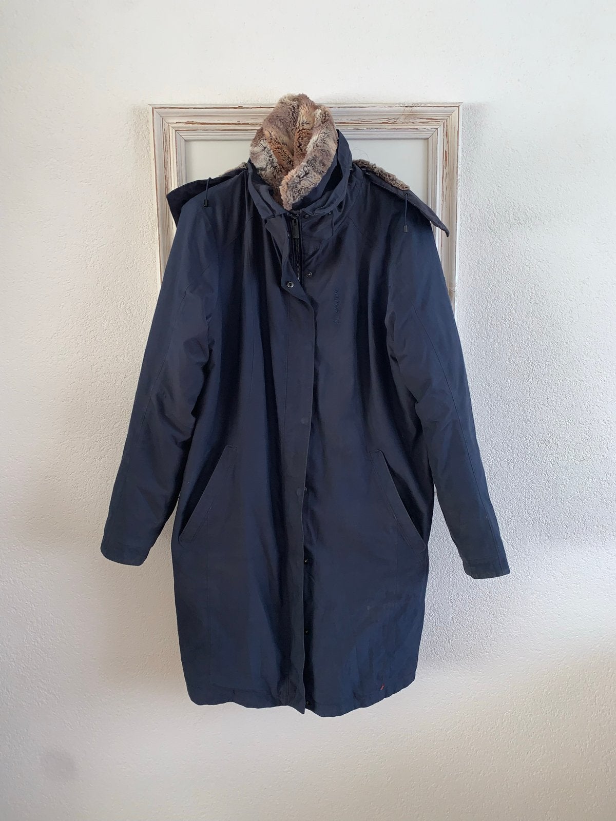 Vaude winterjas met teddy voering - Maat 48/XXXL, Ophalen of Verzenden, Zo goed als nieuw, Maat 46/48 (XL) of groter, Blauw