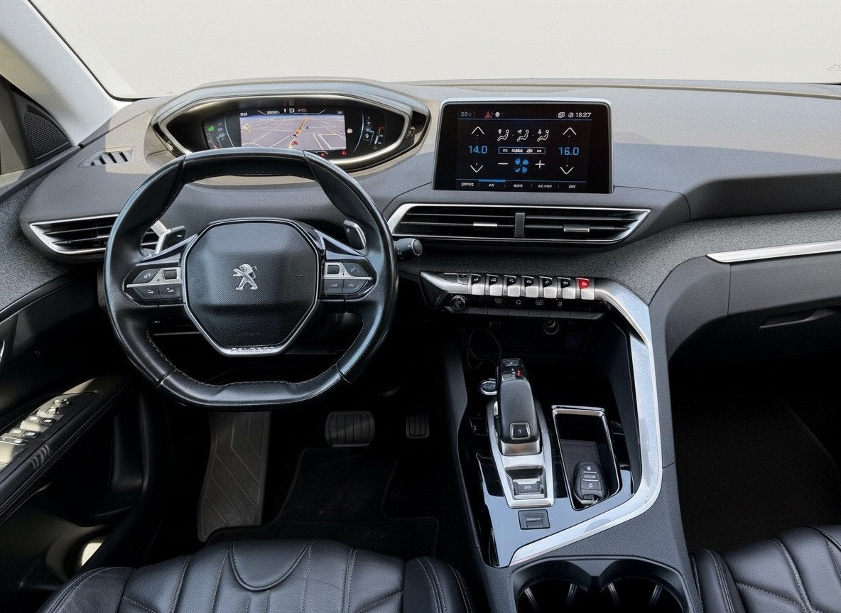 Peugeot 3008 1.2 PureTech AUTOMAAT Allure, achteruitrijcamer, Auto's, Gebruikt, Euro 6, 1199 cc, Blauw