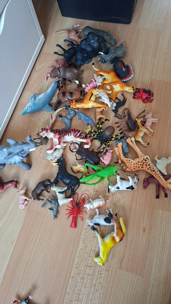 Allerlei plastic dieren, Ophalen of Verzenden, Gebruikt