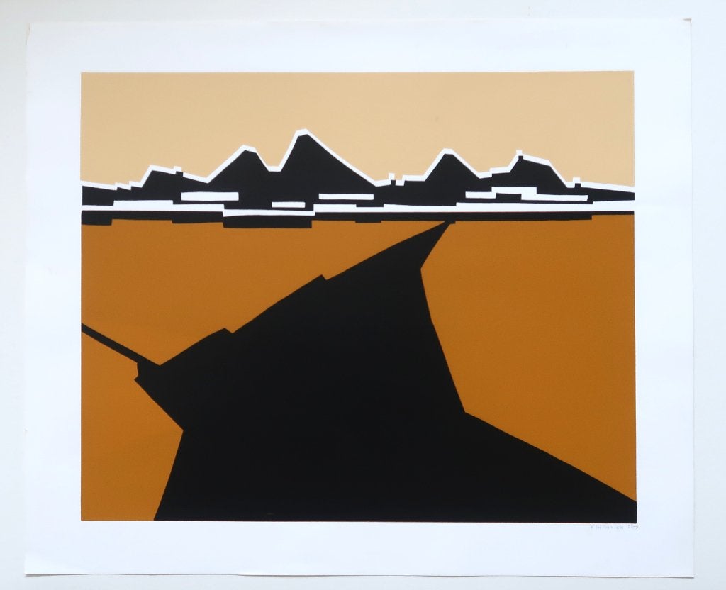 zeefdruk Bob Immink gesigneerd genummerd Grafiek Kunst, Antiek en Kunst, Kunst | Litho's en Zeefdrukken, Gesigneerd, Ophalen of Verzenden