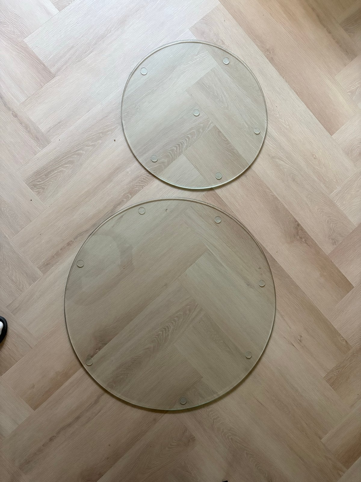 Foto 5 van Salontafel set van 2, zwart met goud/zilver marmerlook