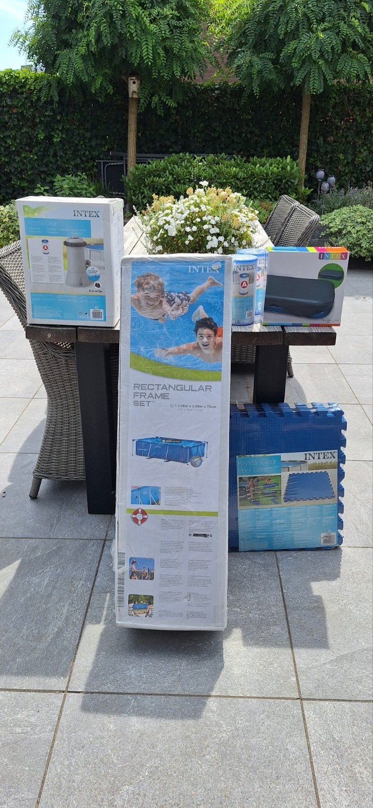 Nieuw Intex Zwembad 3x2m met toebehoren, Tuin en Terras, Zwembaden, Ophalen, Nieuw, Opzetzwembad, 200 tot 400 cm