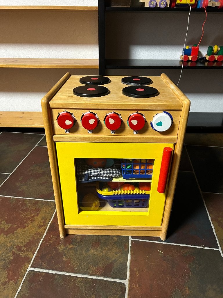 Houten speelkeuken, Kinderen en Baby's, Speelgoed | Speelkeukens, Ophalen, Gebruikt, Hout, Speelkeuken