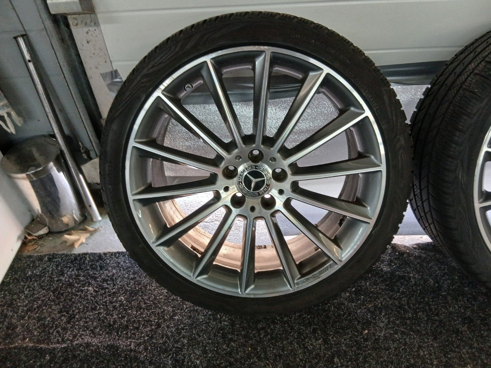 4x ORIGINELE AMG VELGEN BREEDSET 8&9 J ET43/ET49 GEBRUIKT, Auto-onderdelen, Banden en Velgen, Ophalen, Gebruikt, 275 mm, Banden en Velgen