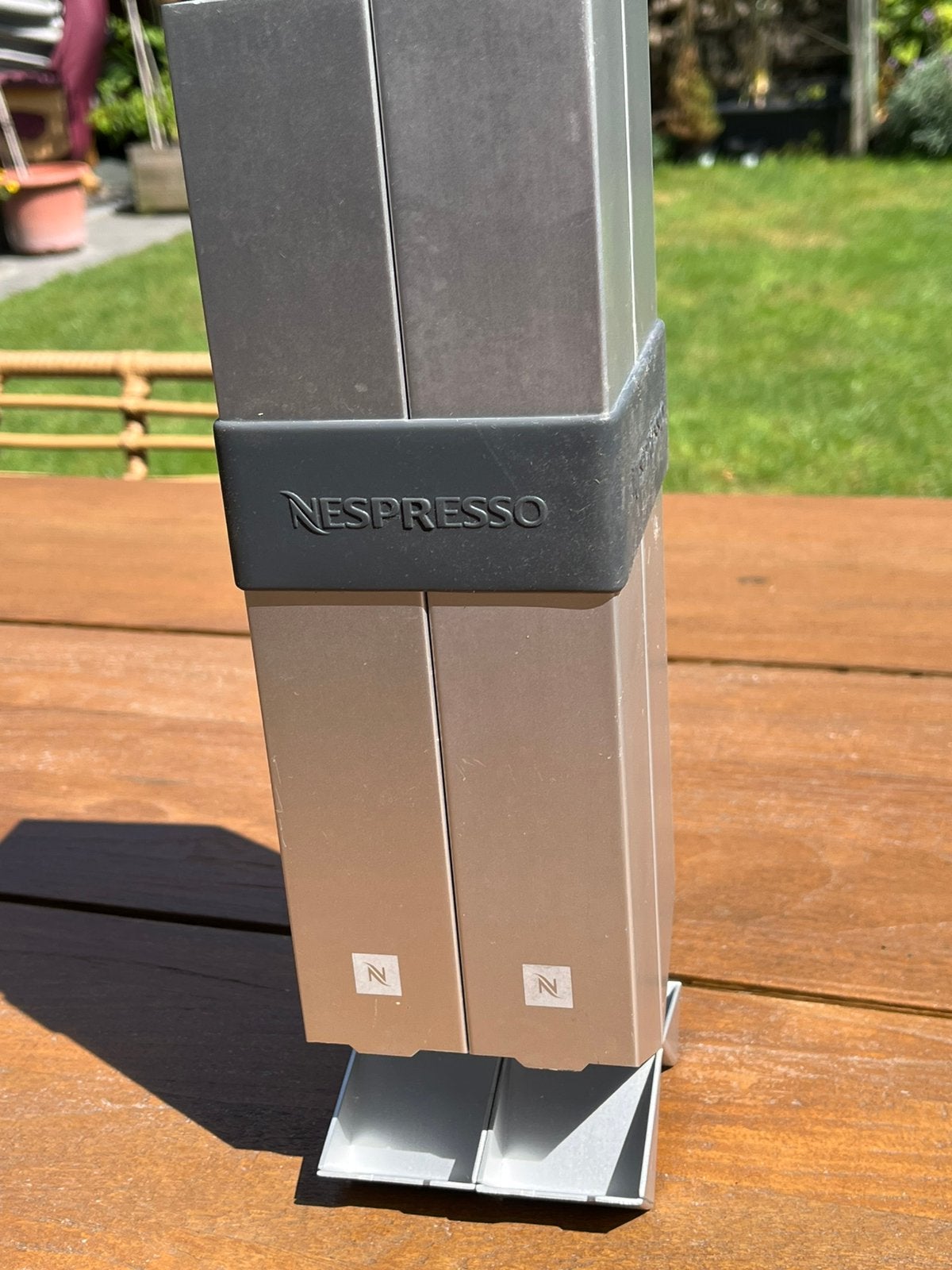 Zgan Nespresso capsulehouder voor 4 sleeve’s, Nespresso, Ophalen of Verzenden, Zo goed als nieuw, Capsulehouder