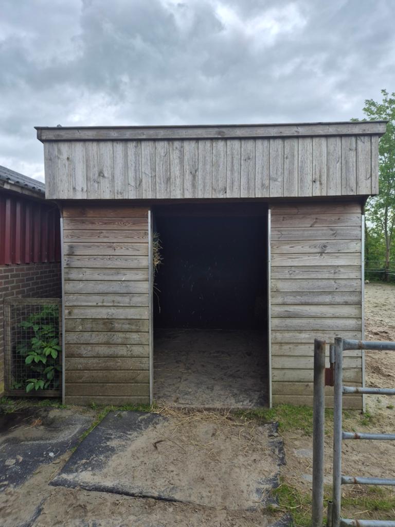 Dubbelwandige: Opslagruimte / Schuur (3x3,6m), Tuin en Terras, Tuinhuizen, Ophalen, 250 tot 500 cm, 2 ramen, Hout