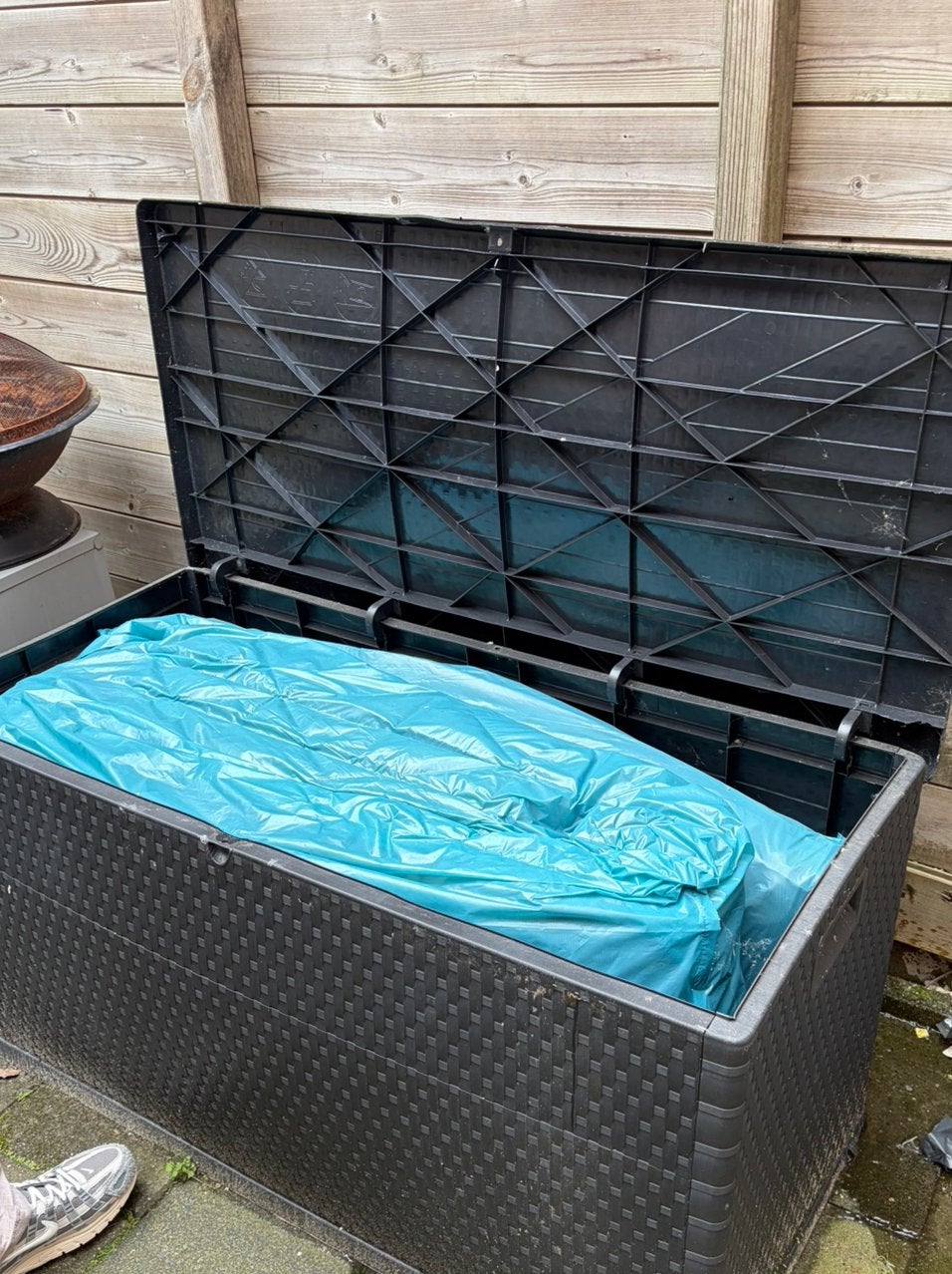 Tuinbox XL Zwart, Tuin en Terras, Ophalen, Zo goed als nieuw, Kunststof, Overige typen