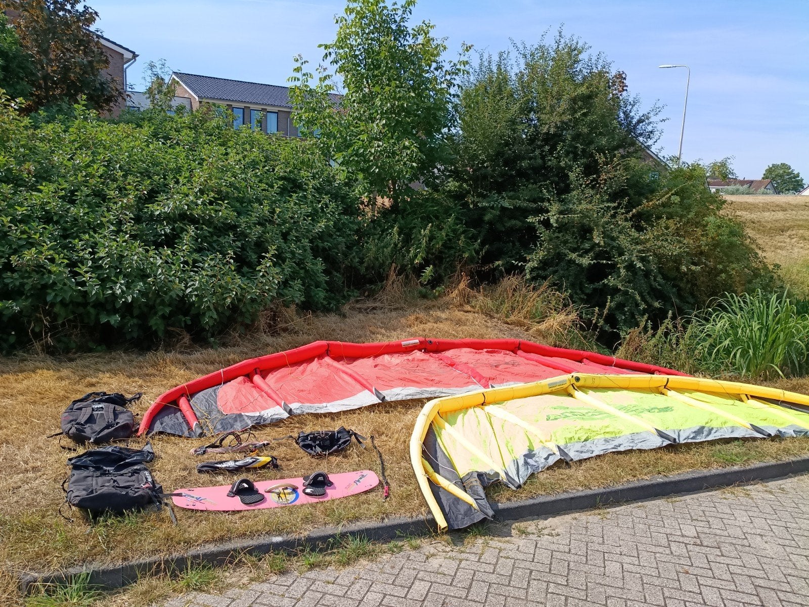 Cabrinha Switchblade 9m en 12m2 kites (2006), Gebruikt, Kitesurf-set, 9 m², Geen board