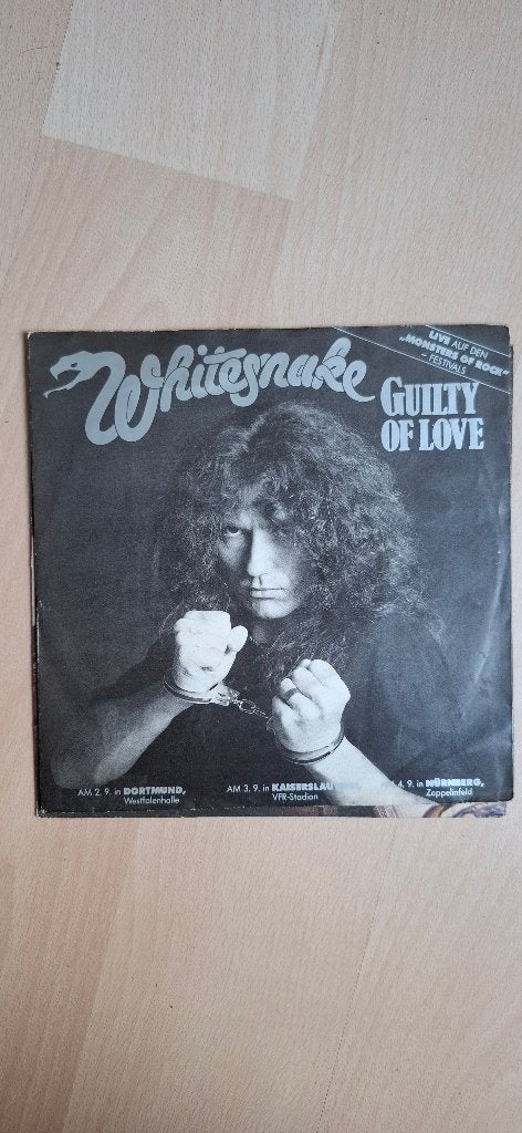Whitesnake - Guilty of Love Vinyl Single, Gebruikt, 7 inch, Ophalen of Verzenden, Rock en Metal