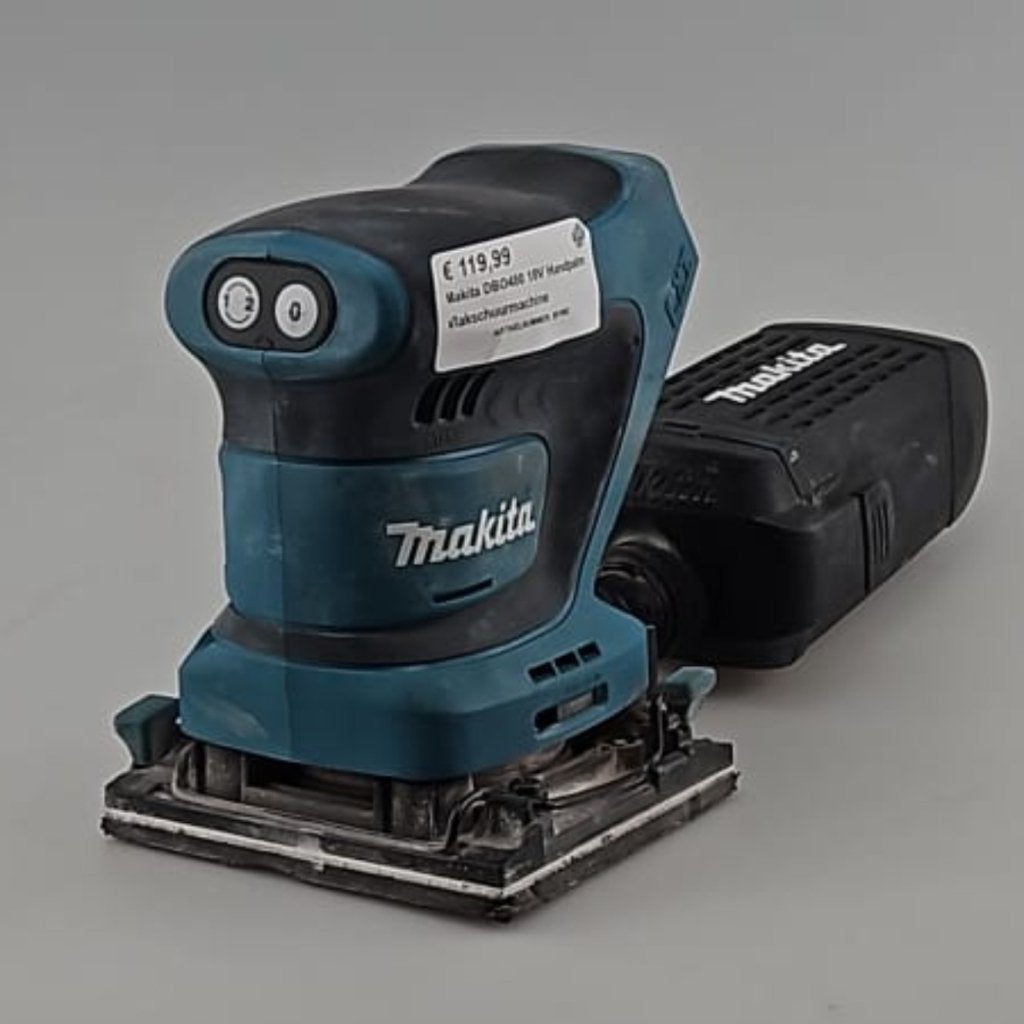 Makita DBO480 18V Handpalm Vlakschuurmachine 1 Accu &Oplader, Doe-het-zelf en Verbouw, Gereedschap | Schuurmachines, Makita, Gebruikt