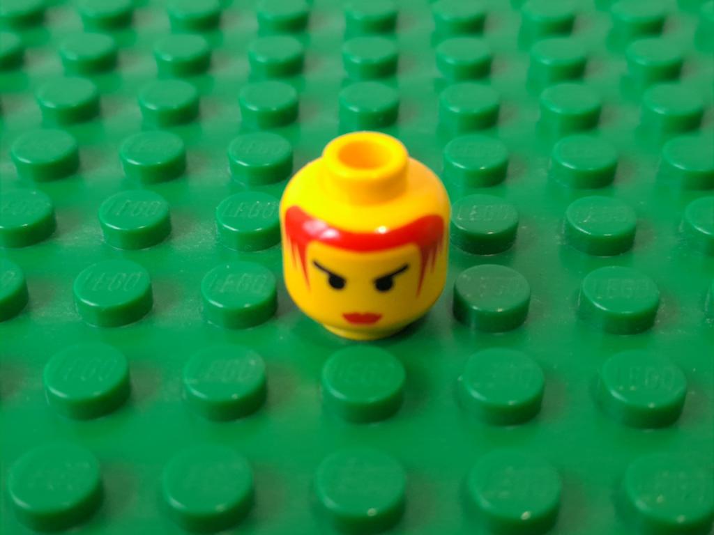 Lego Castle Knights Kingdom hoofd Princess Storm 3626bpx69, Gebruikt, Lego, Ophalen of Verzenden, Losse stenen