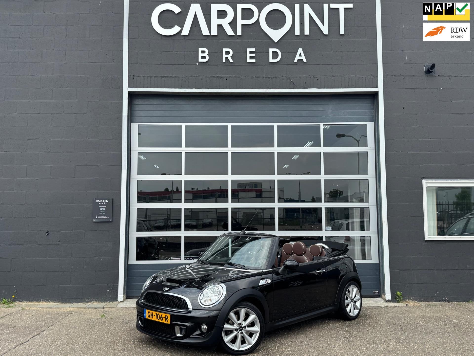 Mini Mini Cabrio 1.6 Cooper S AUTOMAAT, LEER, NAVI, CLIMA,, Auto's, Euro 5, 15 km/l, Gebruikt, 4 cilinders