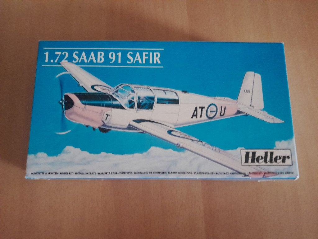 Heller 80262 Saab 91 Safir ( 1:72 ) nieuw, Ophalen, 1:72 tot 1:144, Nieuw, Vliegtuig