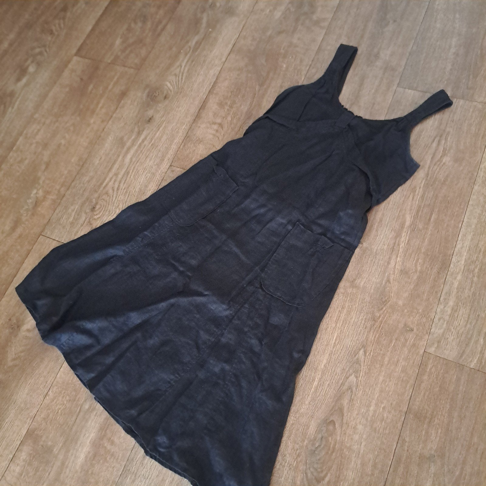 NIEUW zwart linnen jurk mt. M, Maat 38/40 (M), Dreamstar, Zwart, Nieuw