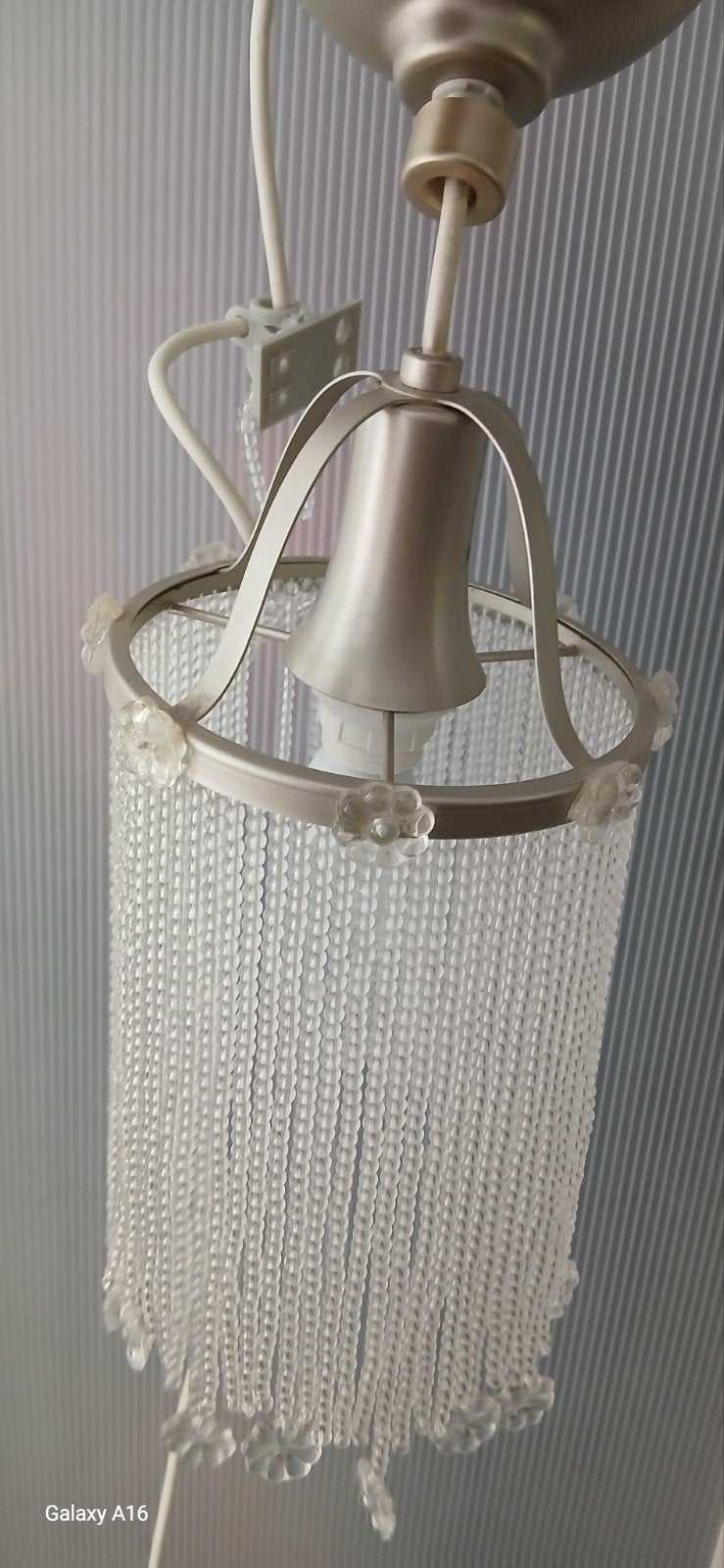 IKEA lampje met kralen - Zo goed als nieuw, Ophalen of Verzenden