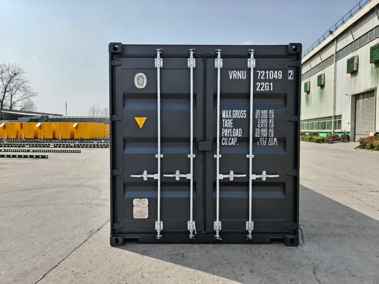 VERNOOY 20FT 8.6 Nieuw One Way RAL7021 VRNU
