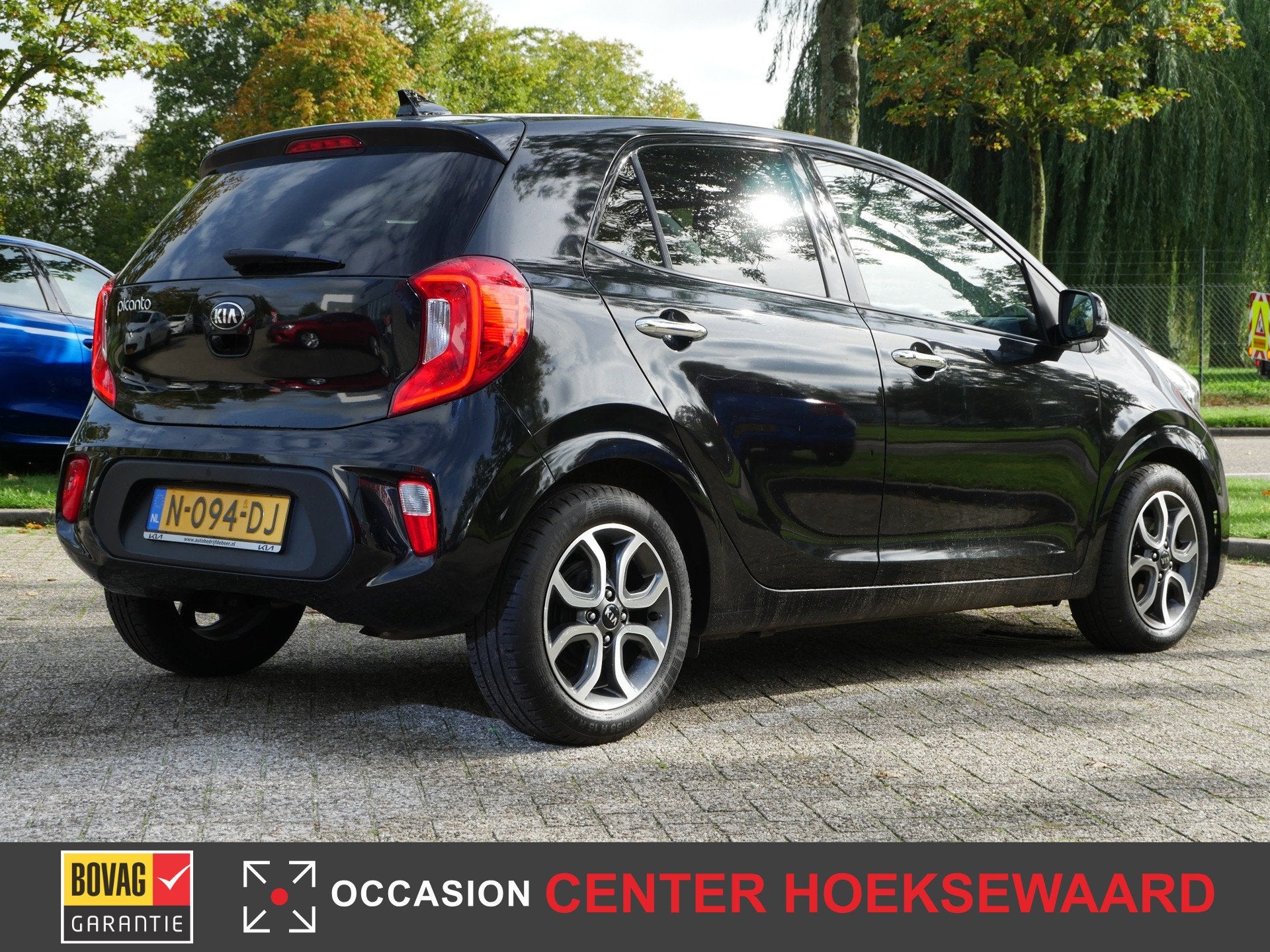 Kia Picanto 1.0 DPi DynamicPlusLine | Aurora Black Pearl | C, Dealer onderhouden, Stof, Gebruikt, Xenon verlichting