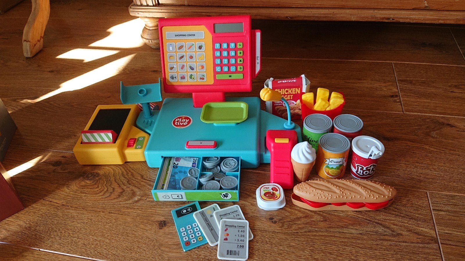Speelgoed kassa met accessoires - Playtive, Kinderen en Baby's, Ophalen, Zo goed als nieuw, Jongen of Meisje